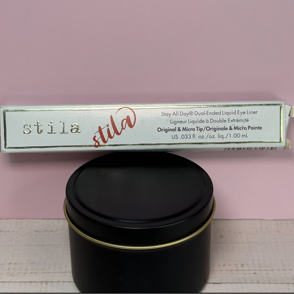 Stila Stay All Day Dual Eyeliner-Origina/Micro (Drk Brwn & Amber) NIB .033 oz - Picture 1 of 4